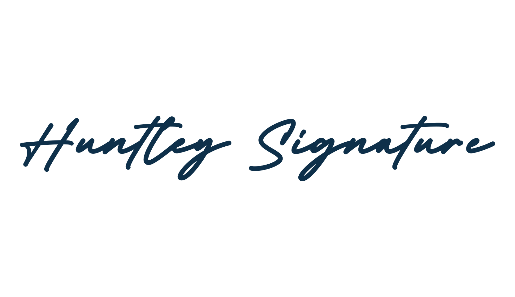 Huntley Signature, script handwritten fancy decorative calligraphy font preview