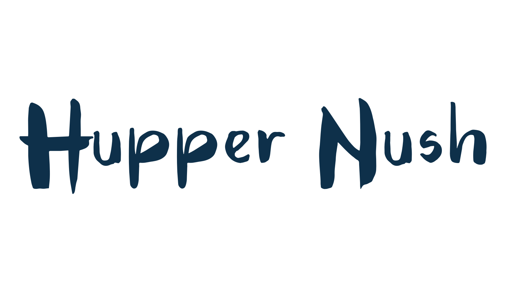 Hupper Nush, script brush fancy decorative calligraphy font preview