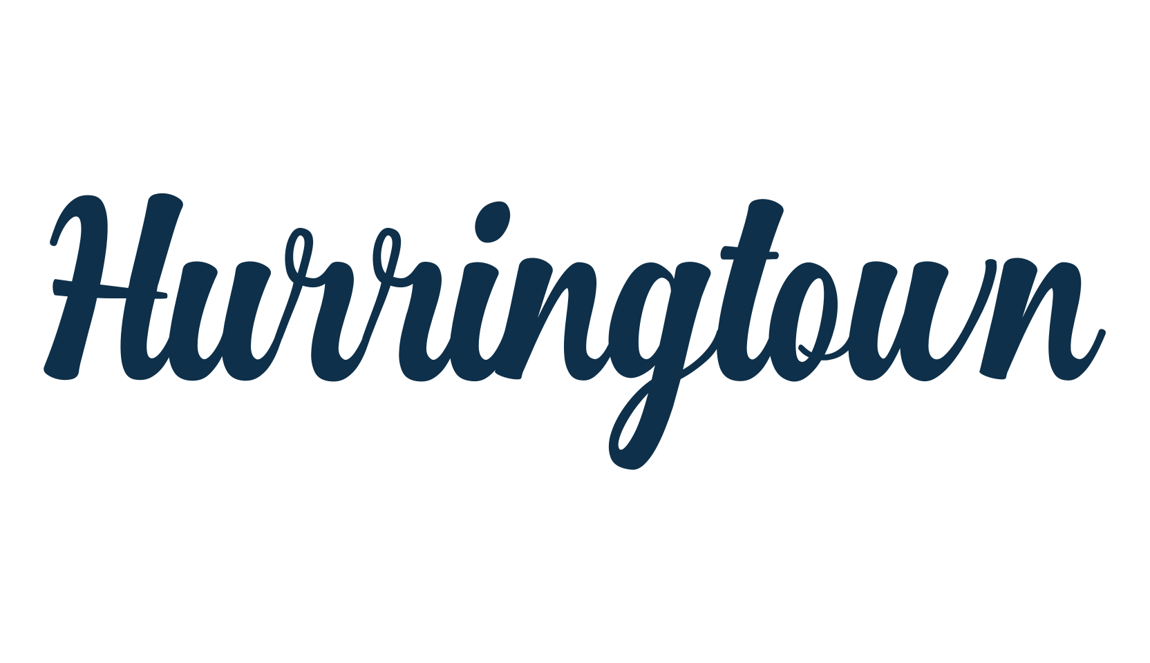 Hurringtown, script handwritten fancy decorative calligraphy font preview
