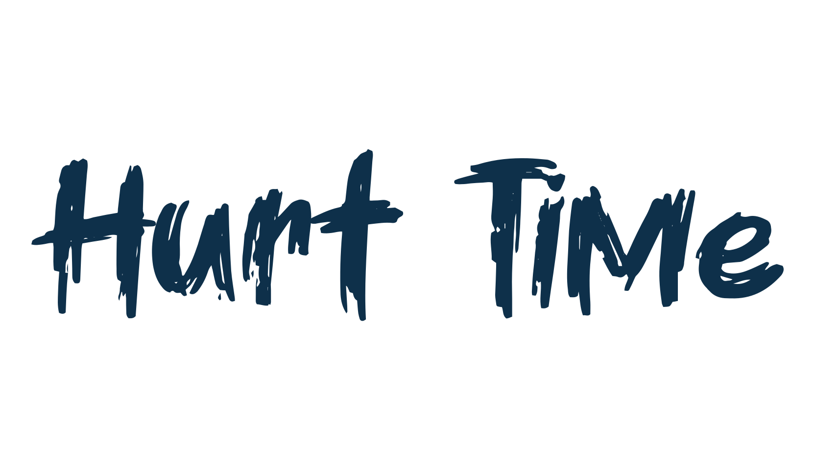 Hurt Time, brush font preview