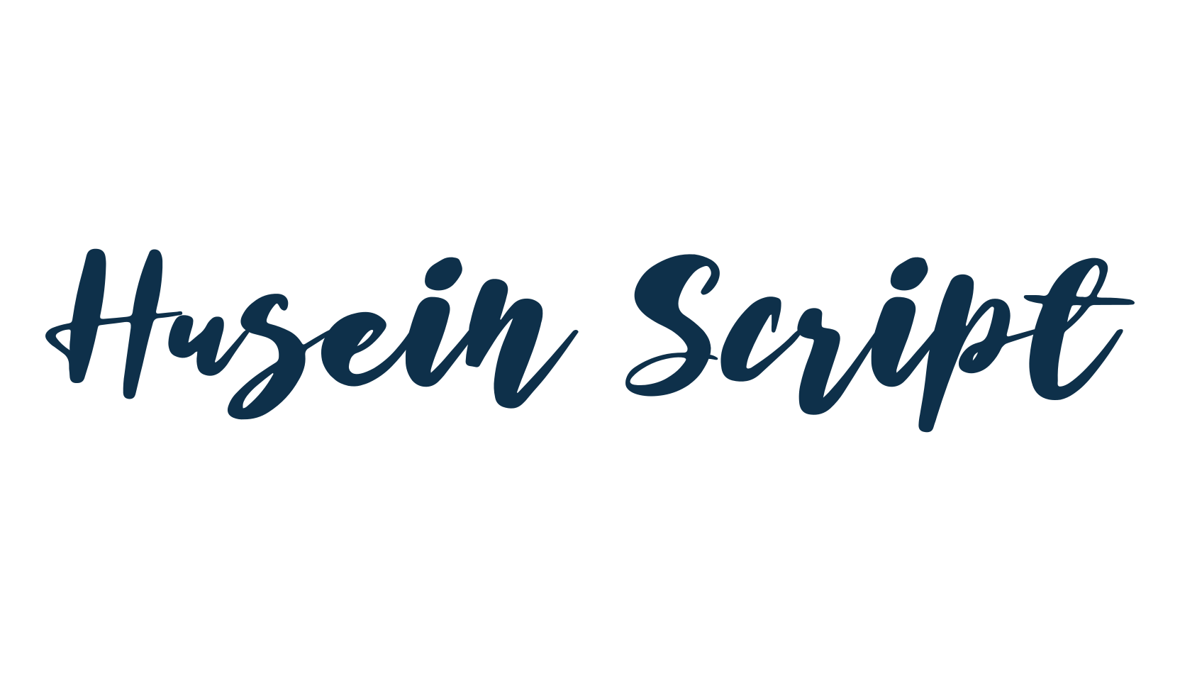 Husein Script, fancy various decorative script calligraphy font preview