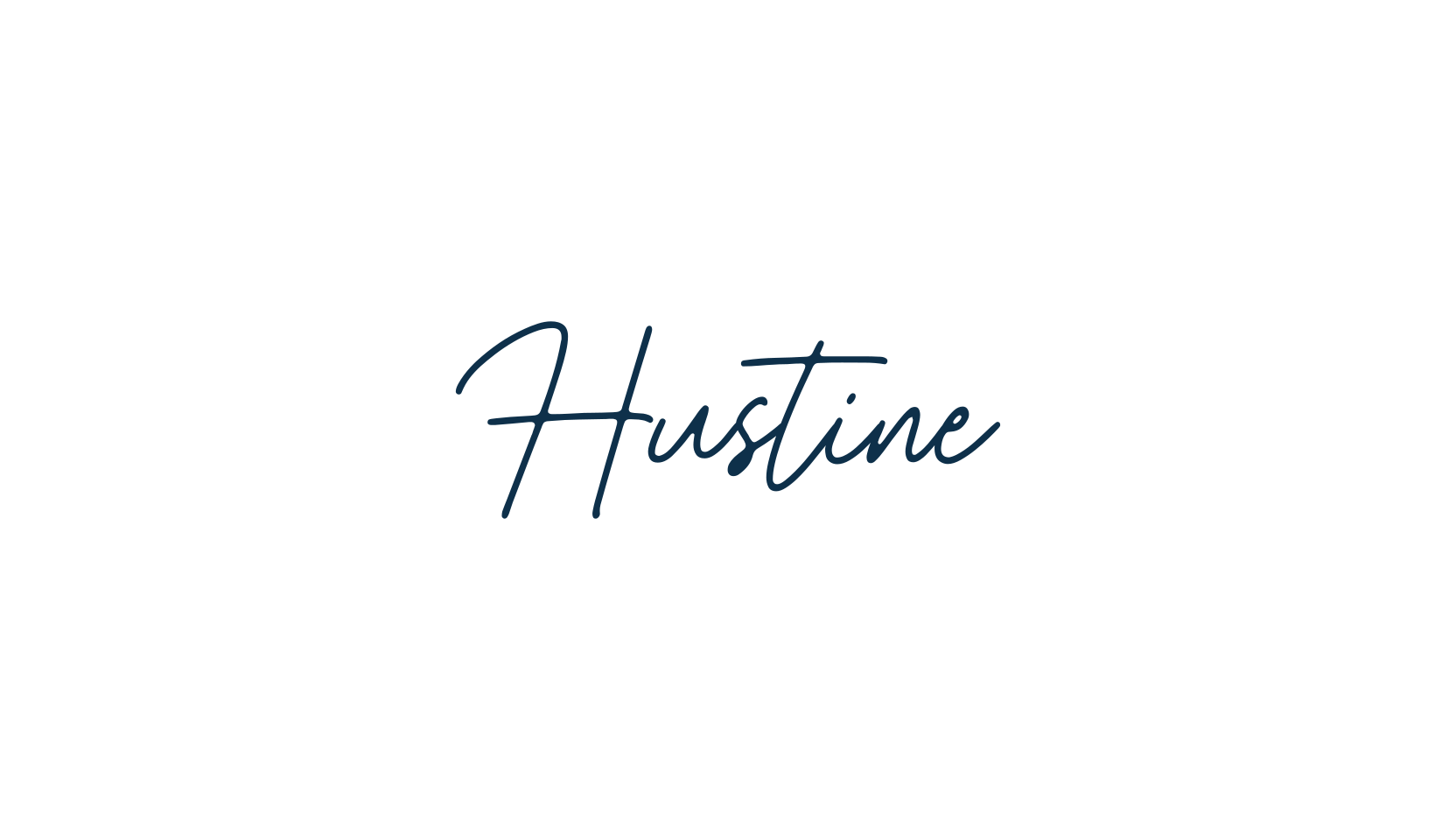 Hustine, handwriting font preview