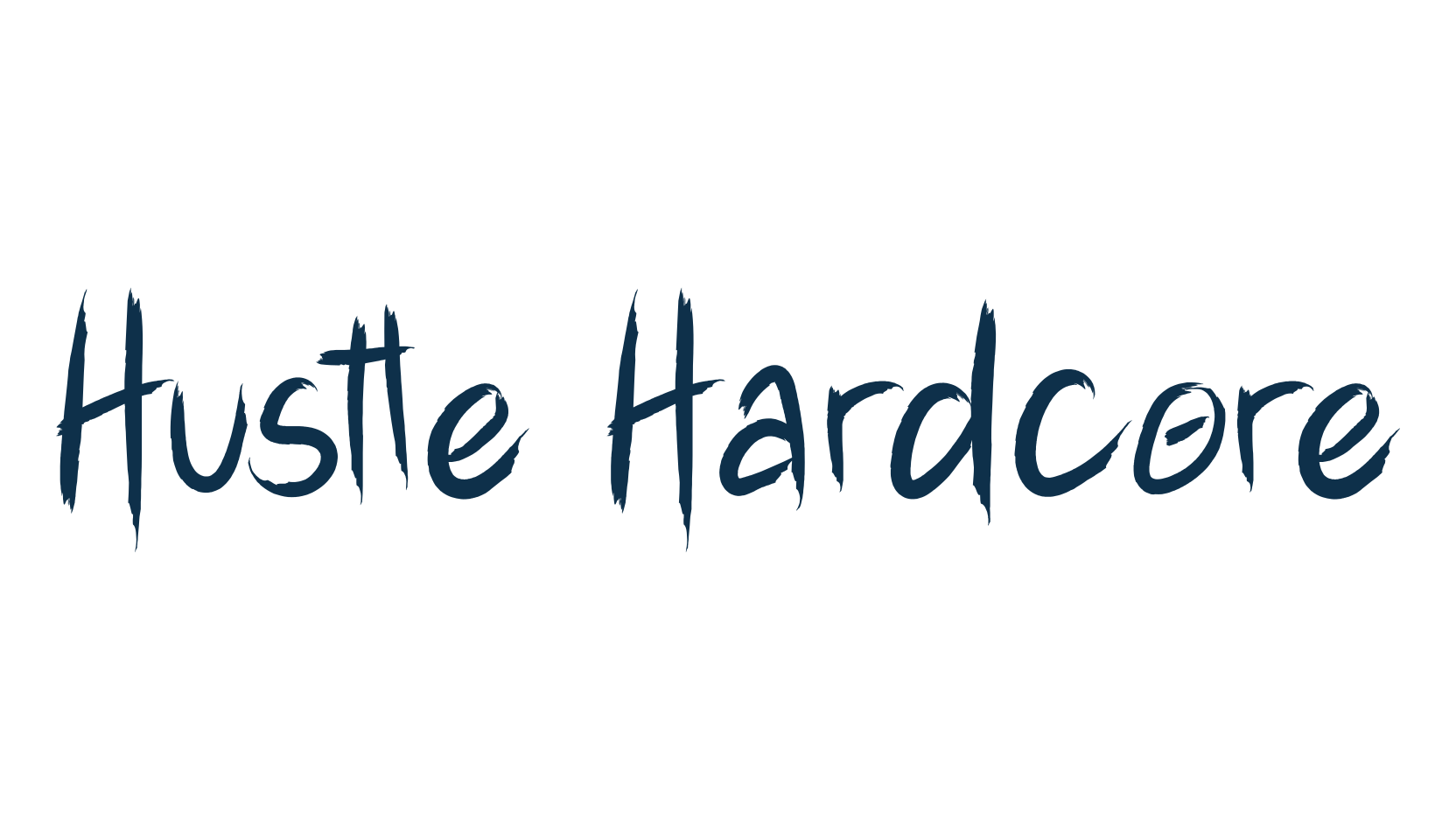 Hustle Hardcore, halloween font preview