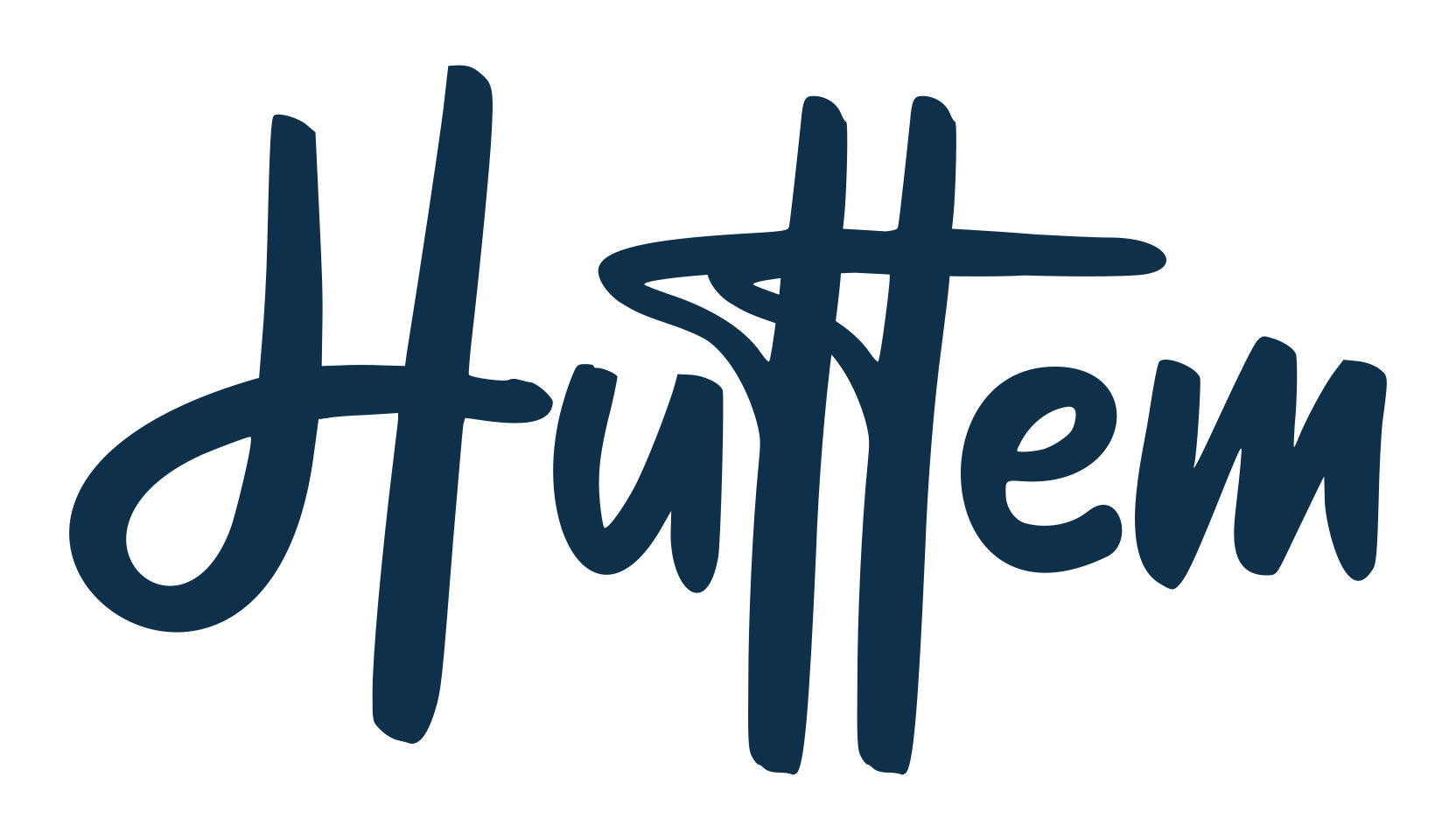 Huttem, handwriting font preview