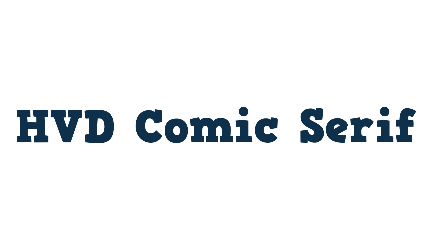 HVD Comic Serif, fancy cartoon decorative comic font preview