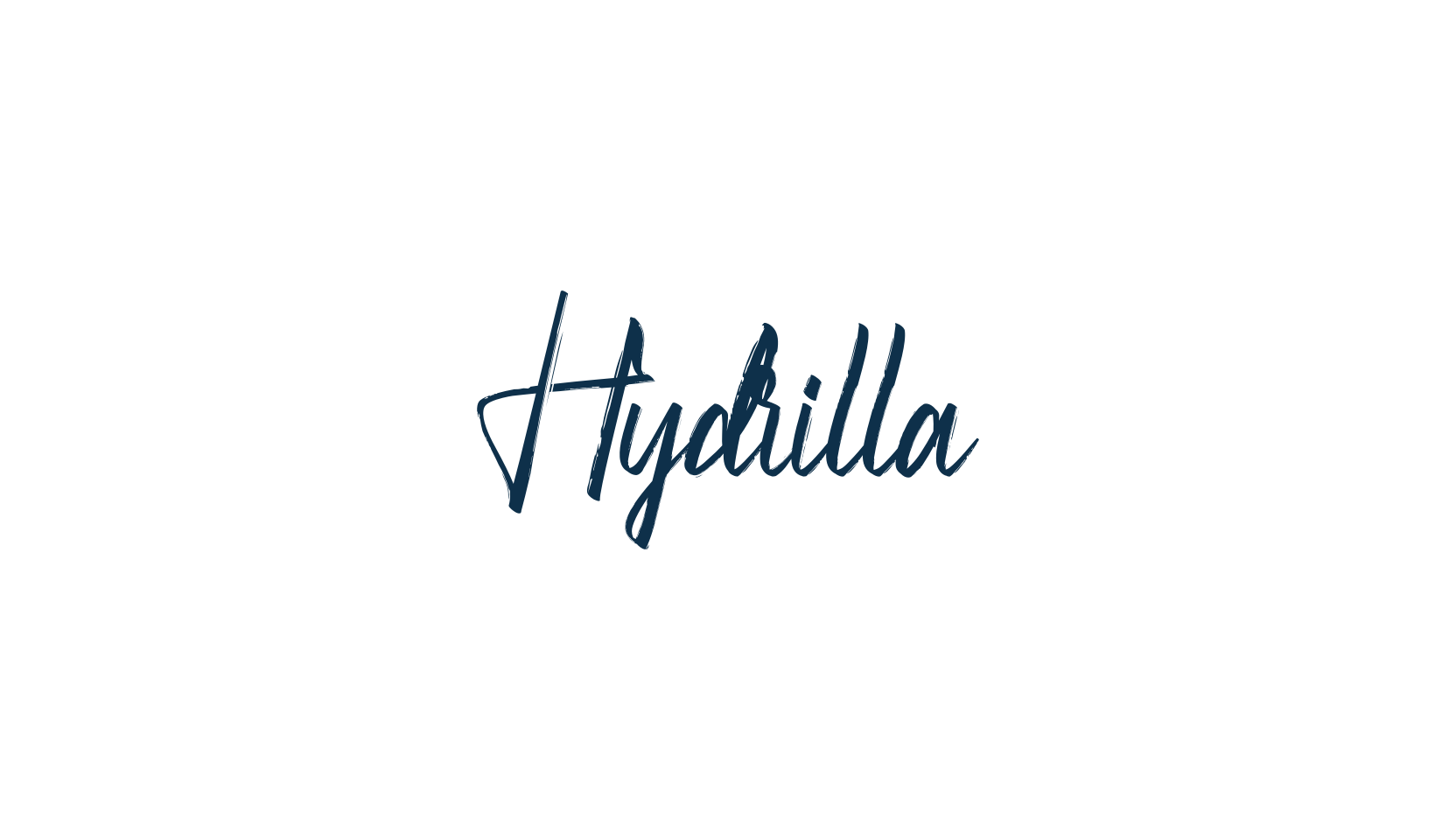 Hydrilla, brush font preview