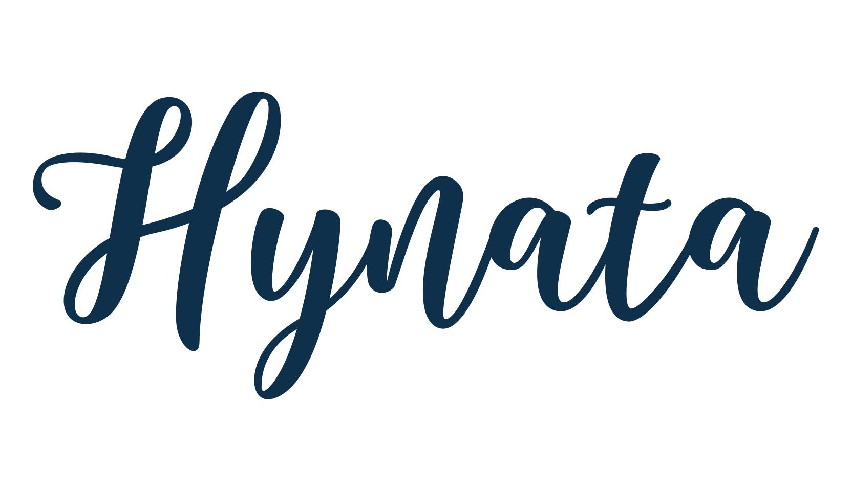 Hynata, script calligraphy fancy decorative font preview