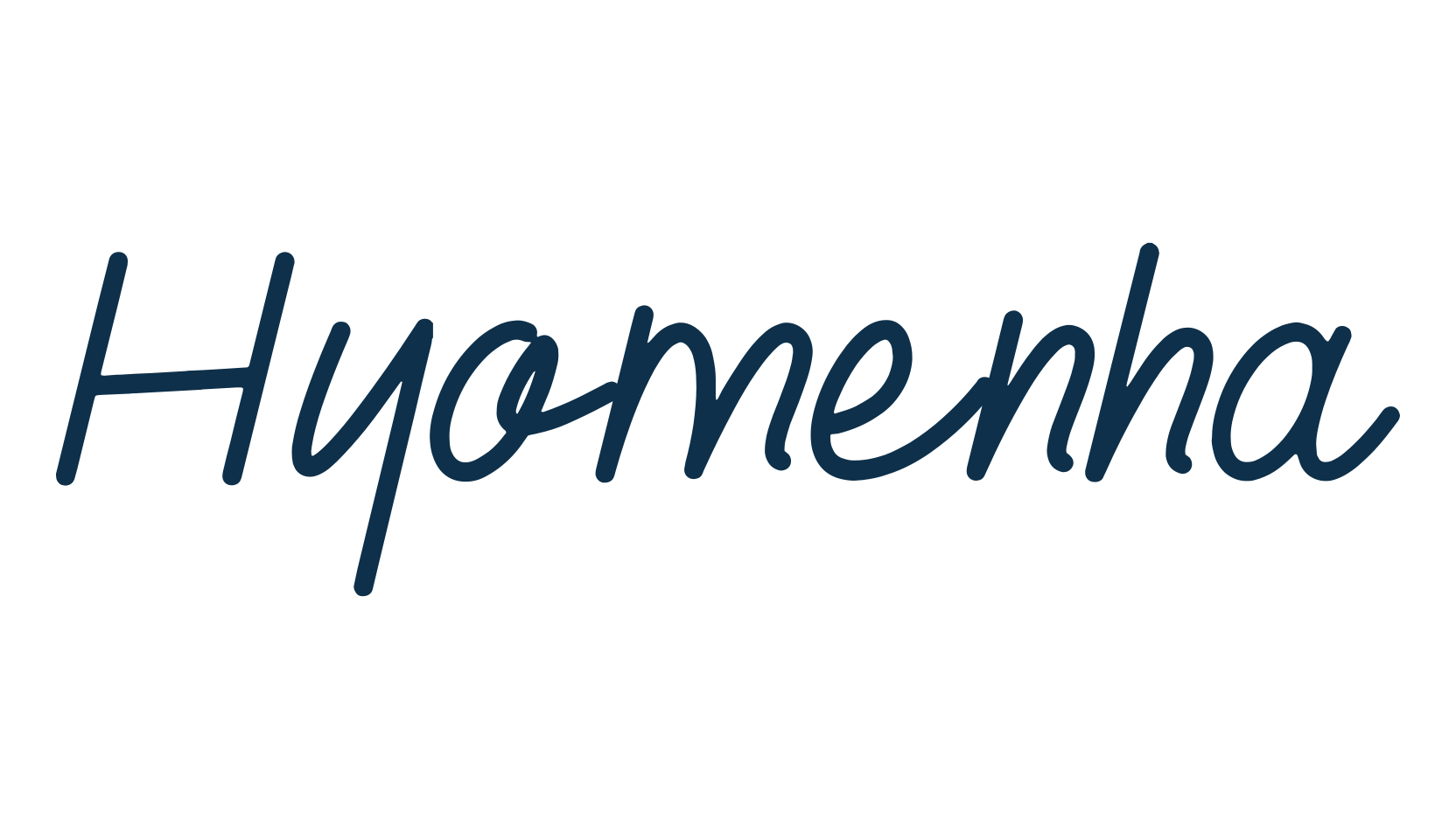 Hyomenha, script handwritten fancy decorative calligraphy font preview