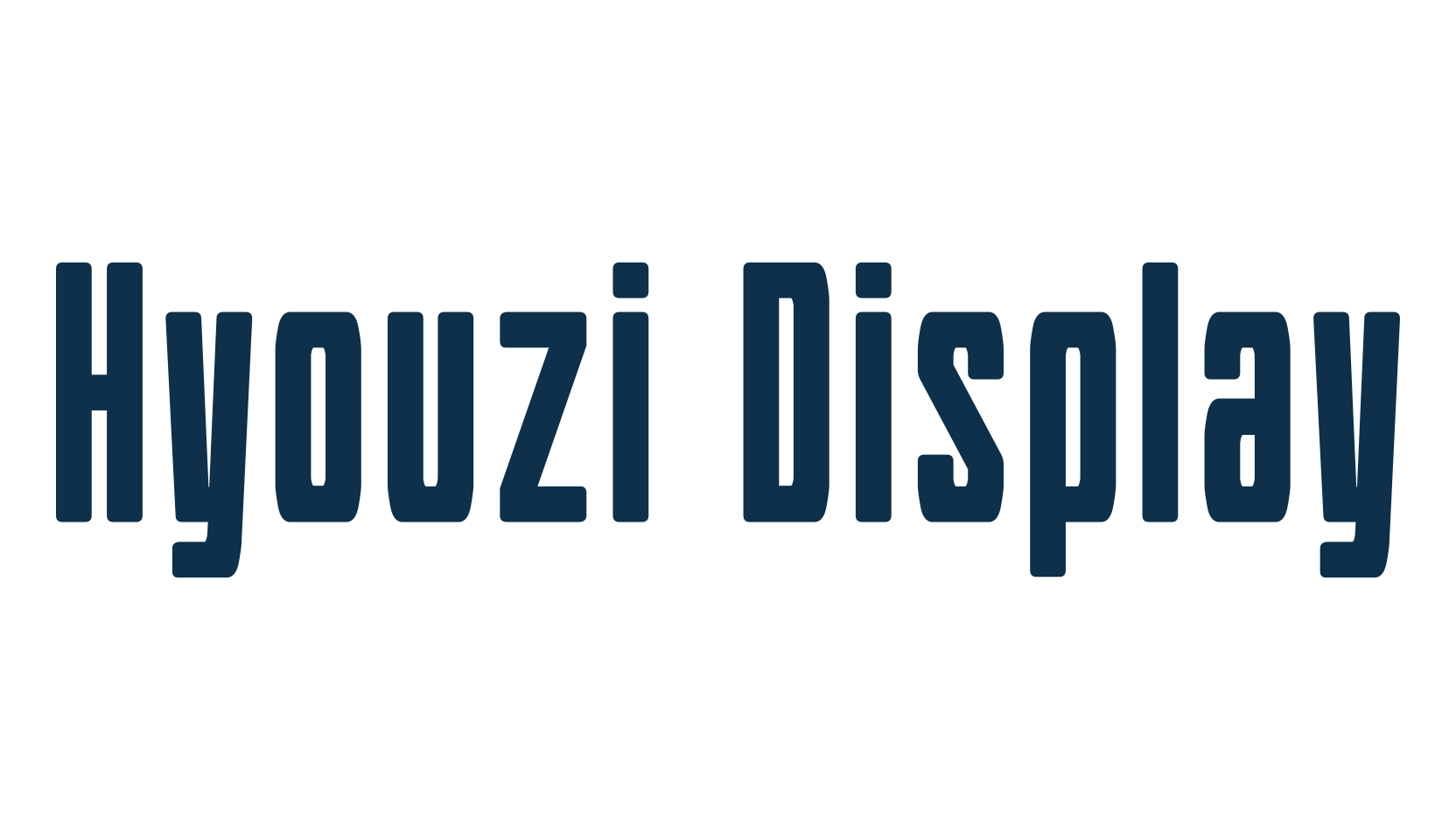 Hyouzi Display, sans serif font preview