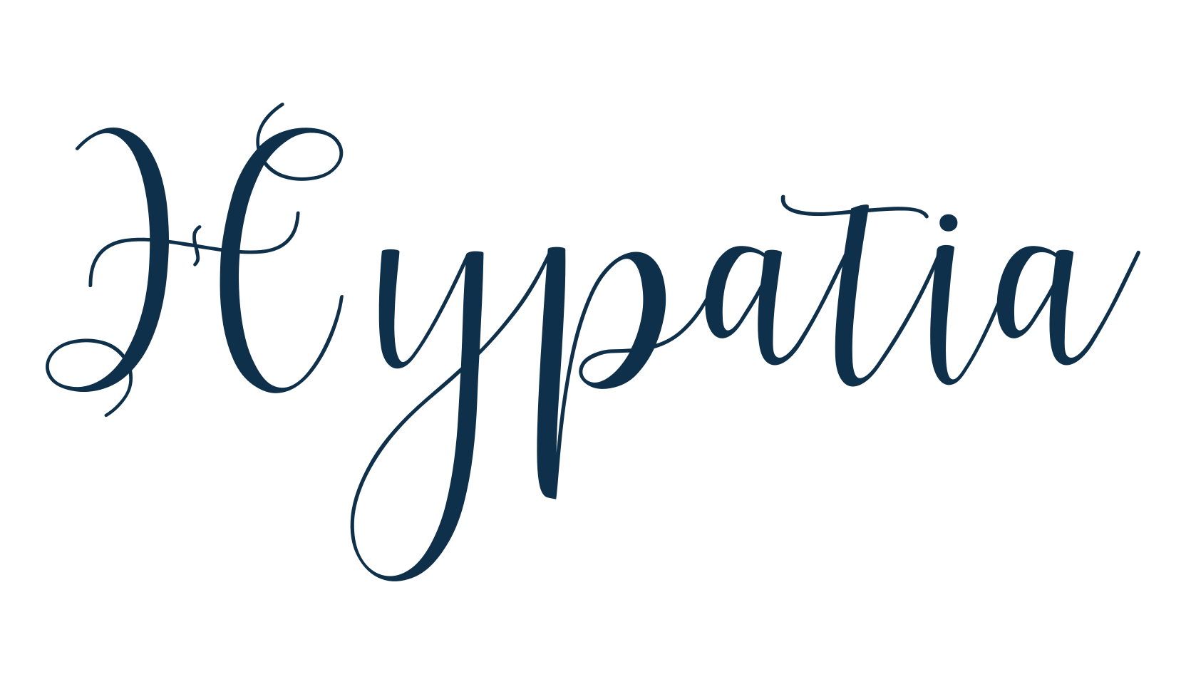 Hypatia, script calligraphy fancy decorative font preview