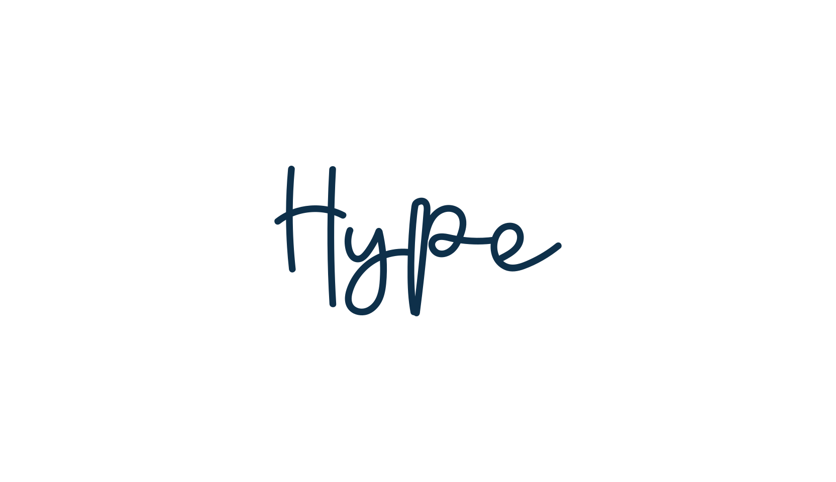 Hype, handwriting font preview