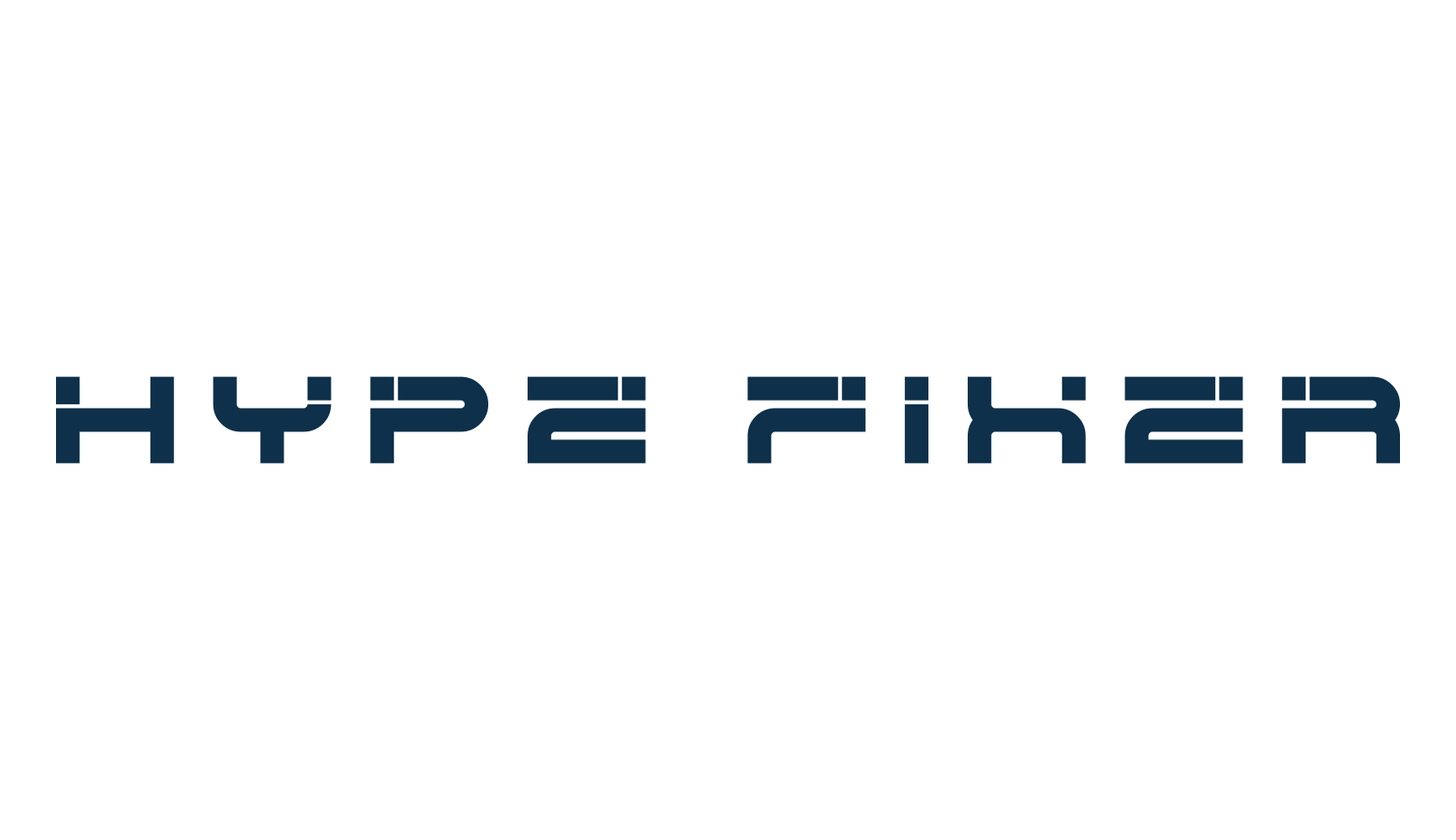 Hype Fixer, techno sci-fi font preview