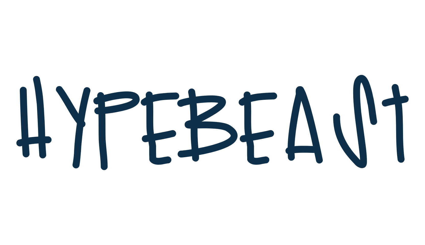 Hypebeast (hypebeast), handwriting font preview