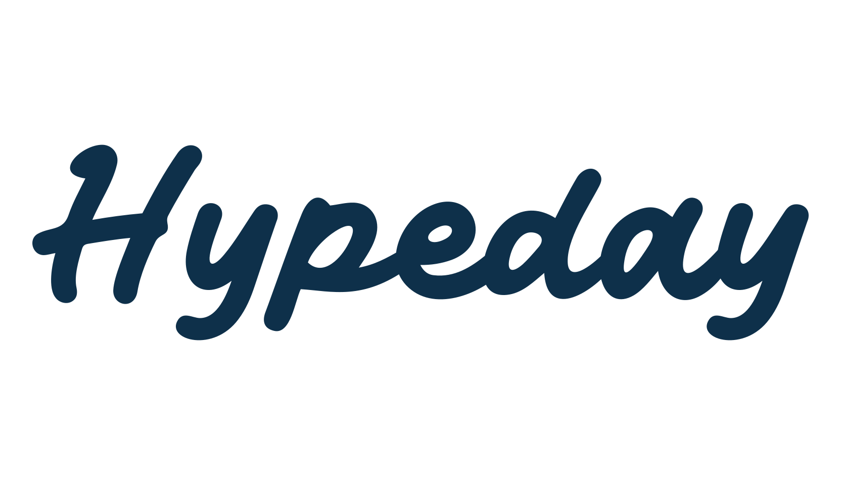Hypeday, handwriting font preview