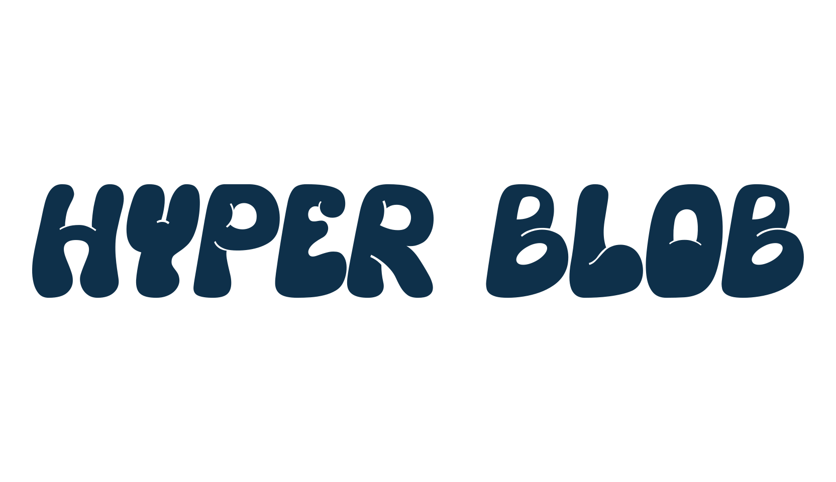 Hyper Blob, script graffiti fancy decorative calligraphy font preview