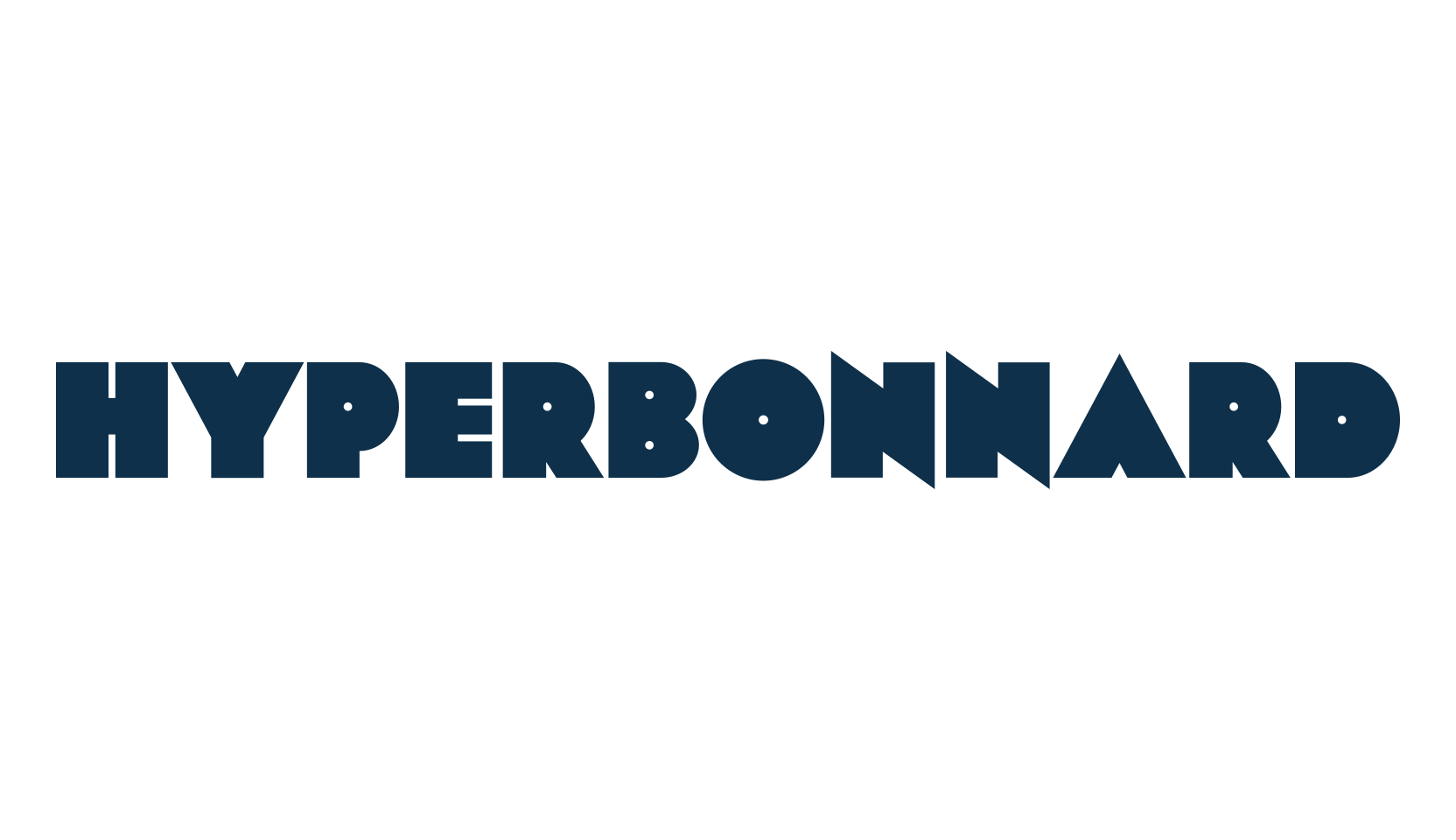 Hyperbonnard, retro font preview
