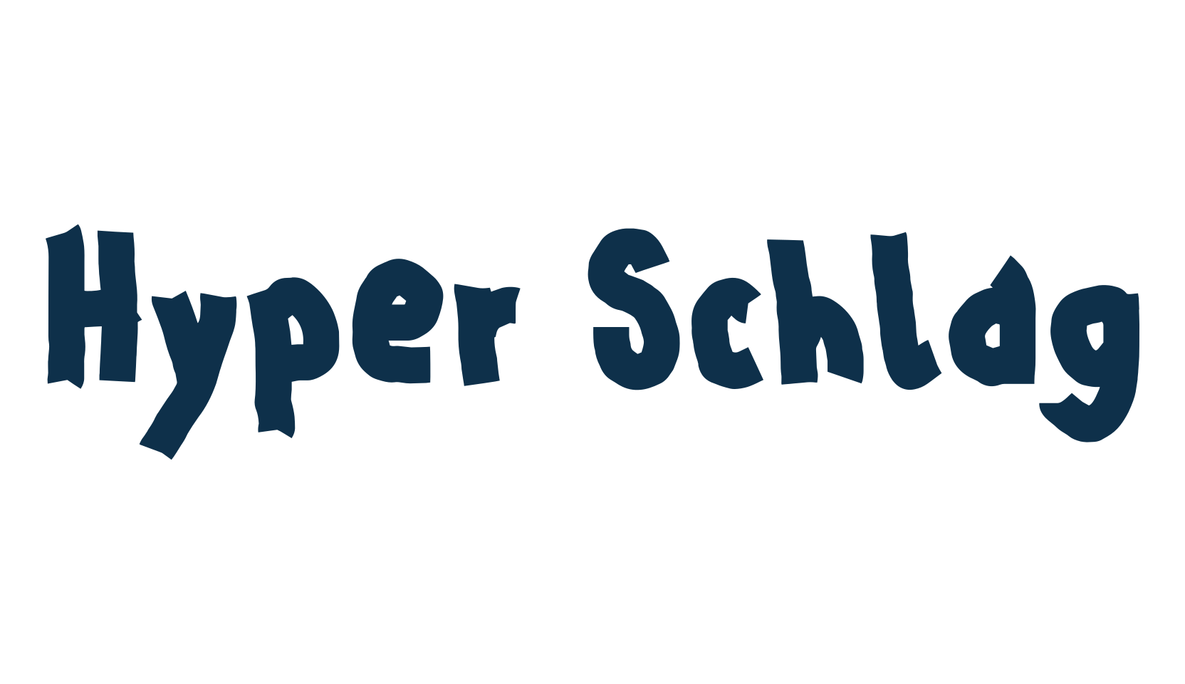Hyper Schlag, script trash fancy decorative calligraphy font preview