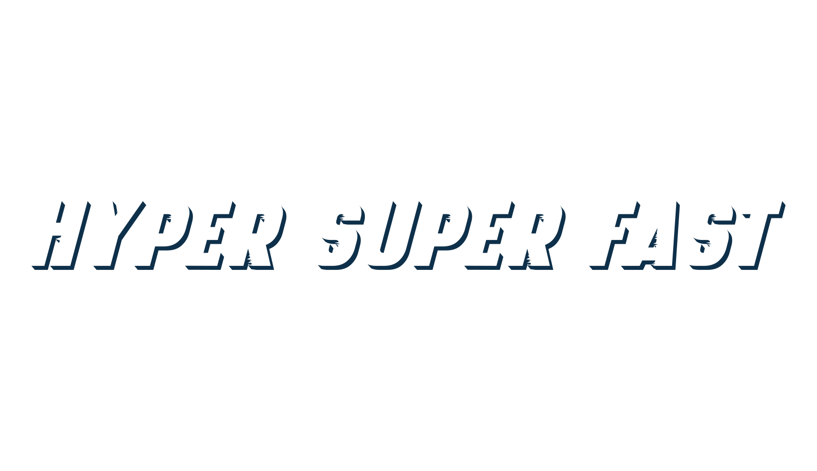 Hyper Super Fast, various font preview