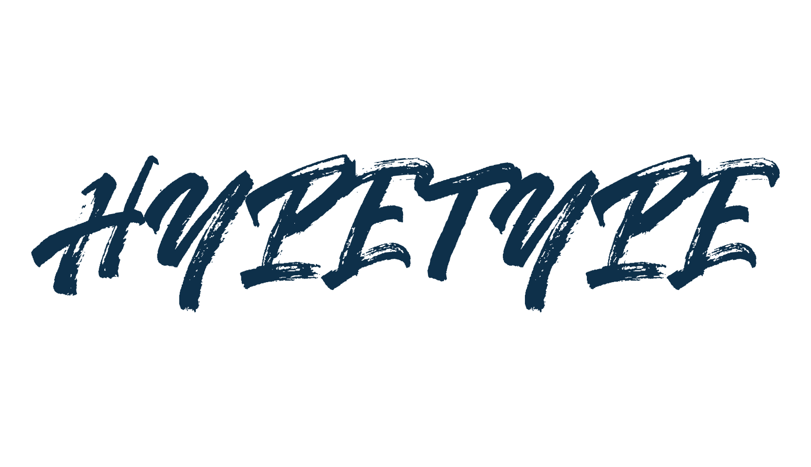 Hypetype, script brush fancy decorative calligraphy font preview