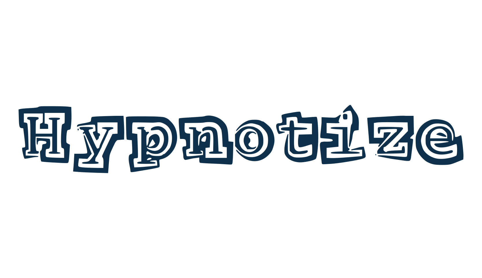 Hypnotize, fancy distorted decorative font preview