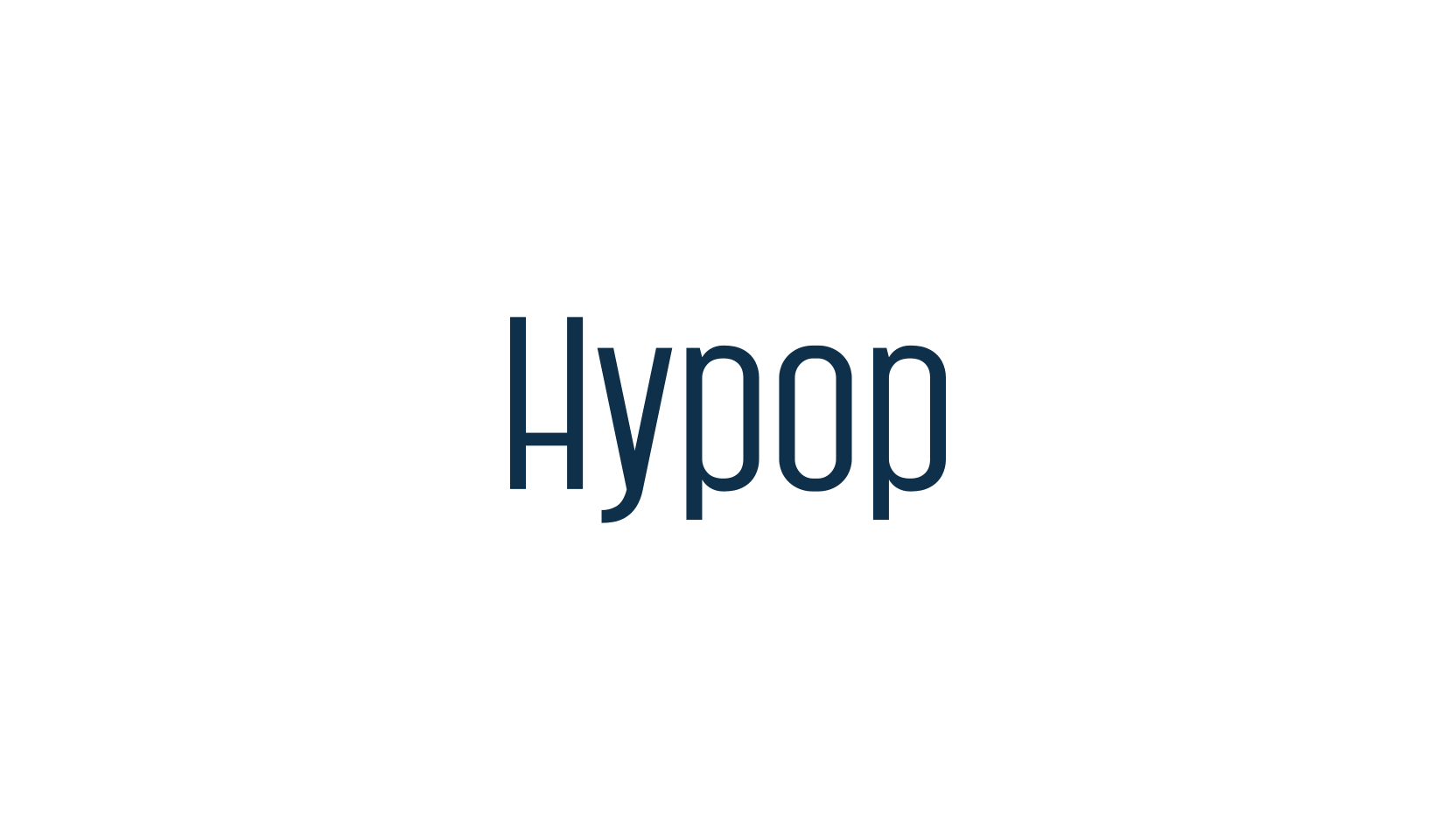 Hypop, sans serif font preview