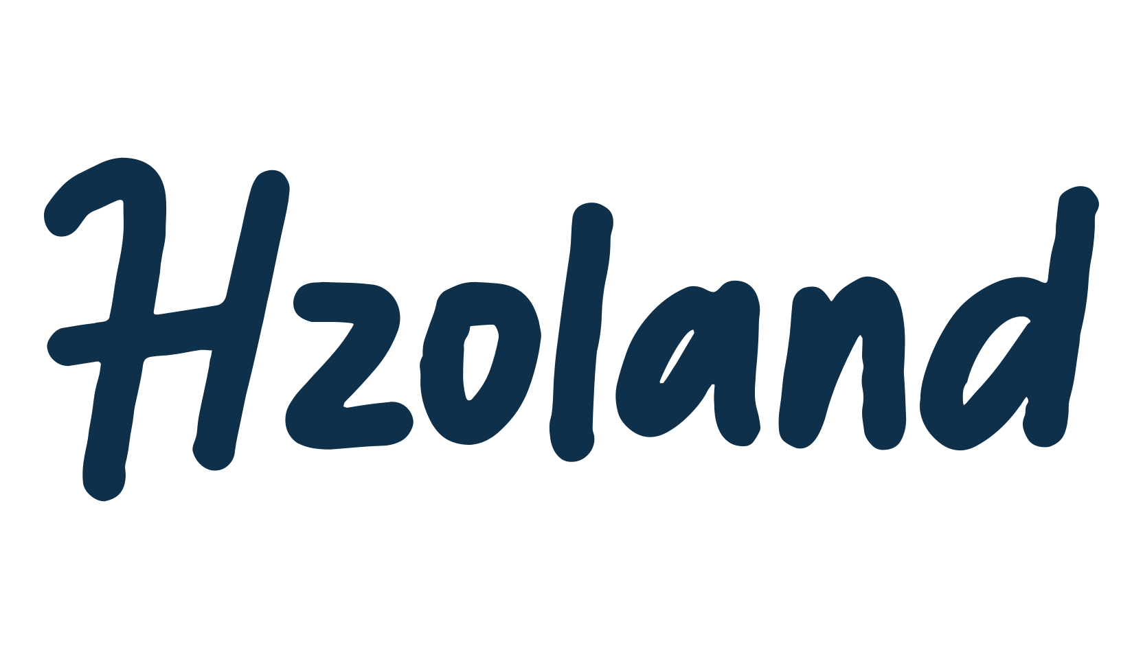 Hzoland, script handwritten fancy decorative calligraphy font preview