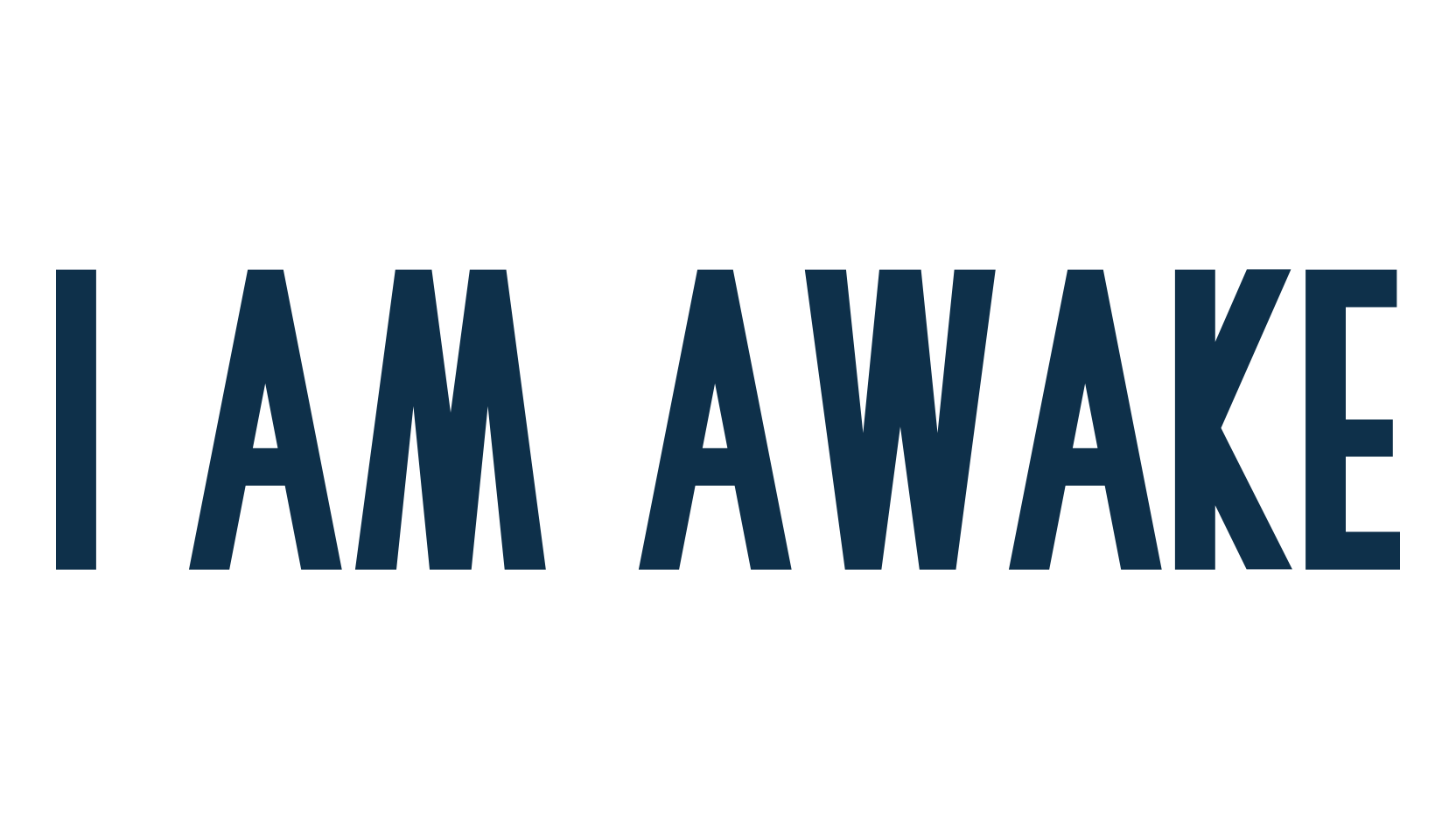 I Am Awake, basic sans serif font preview