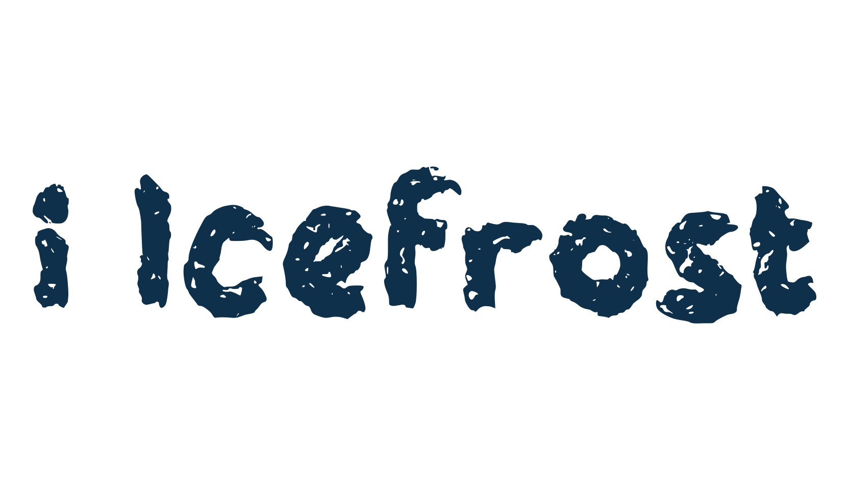 i Icefrost, fancy fire, ice decorative font preview