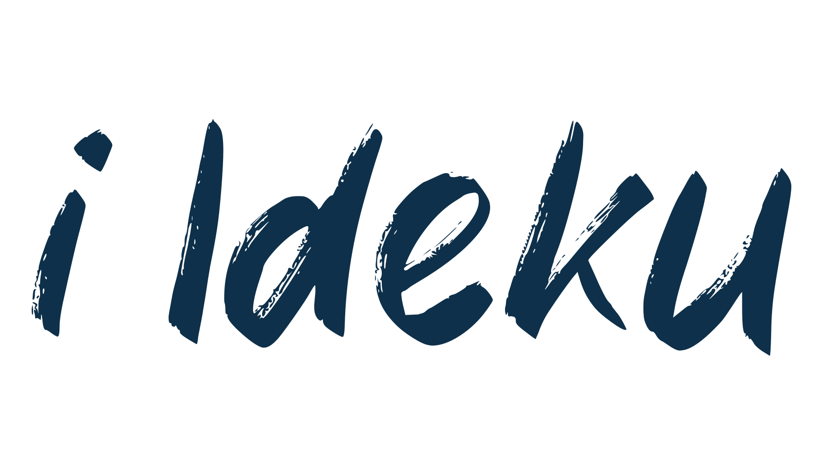 i Ideku, brush font preview