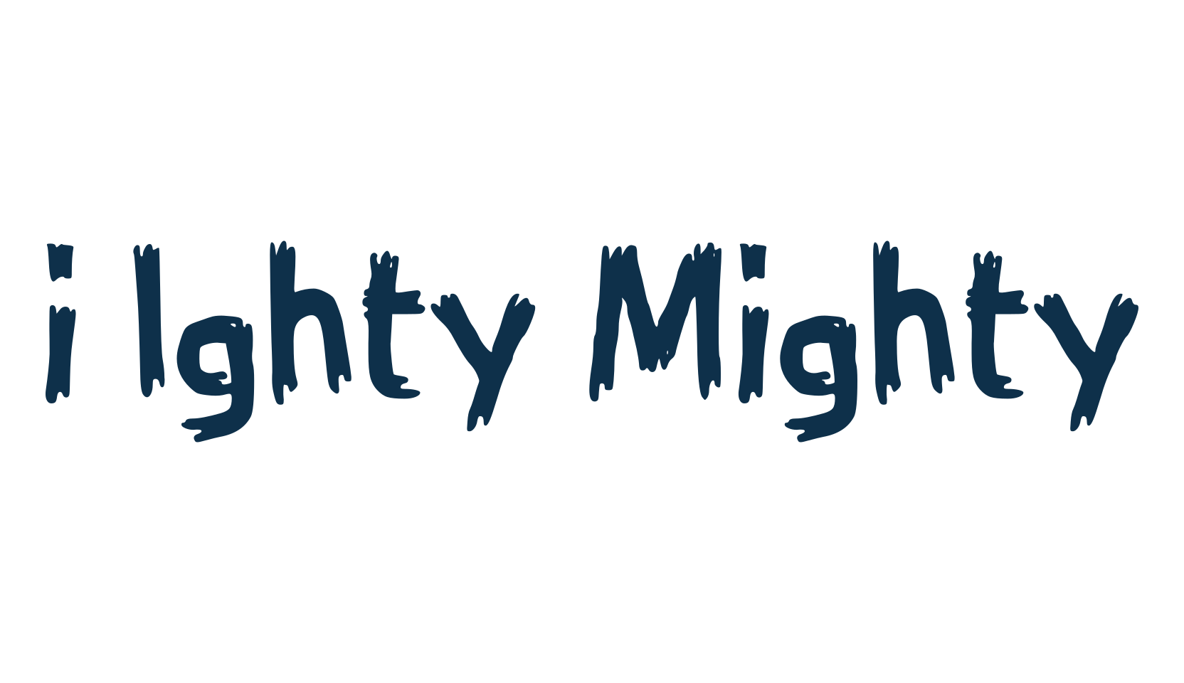 i Ighty Mighty, halloween font preview
