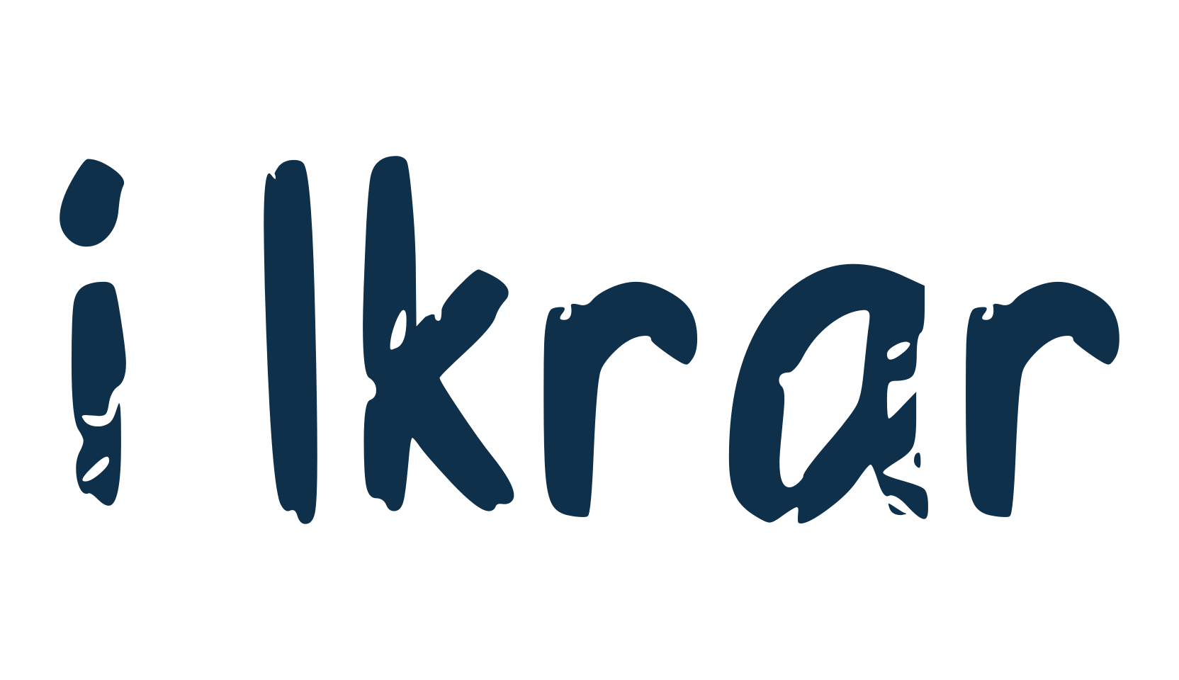 i Ikrar, brush font preview