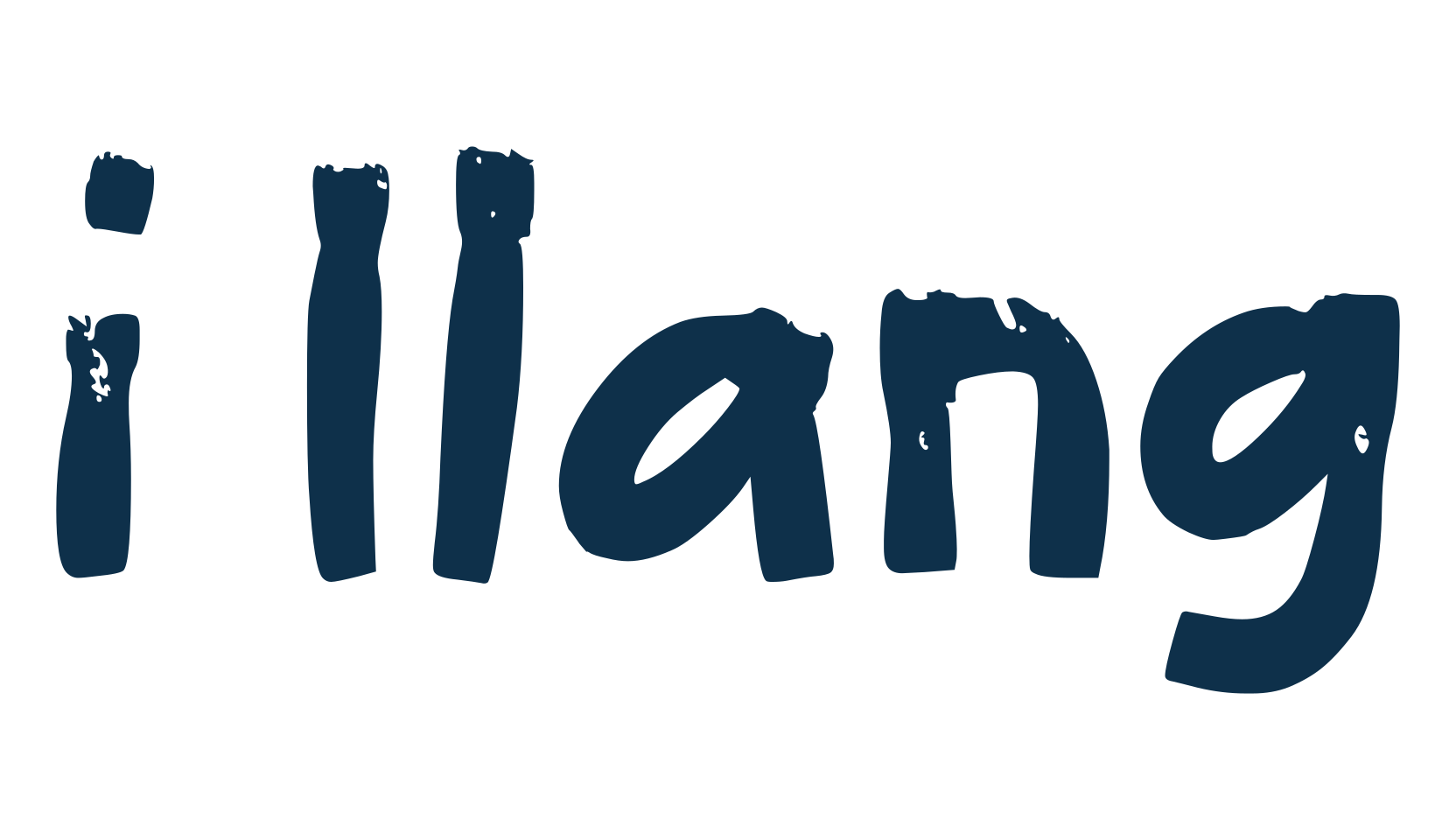i Ilang, script brush fancy decorative calligraphy font preview