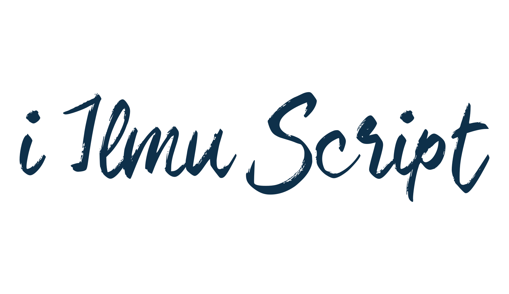 i Ilmu Script, script brush fancy decorative calligraphy font preview