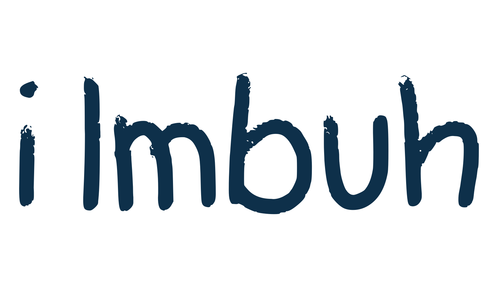 i Imbuh, handwriting font preview