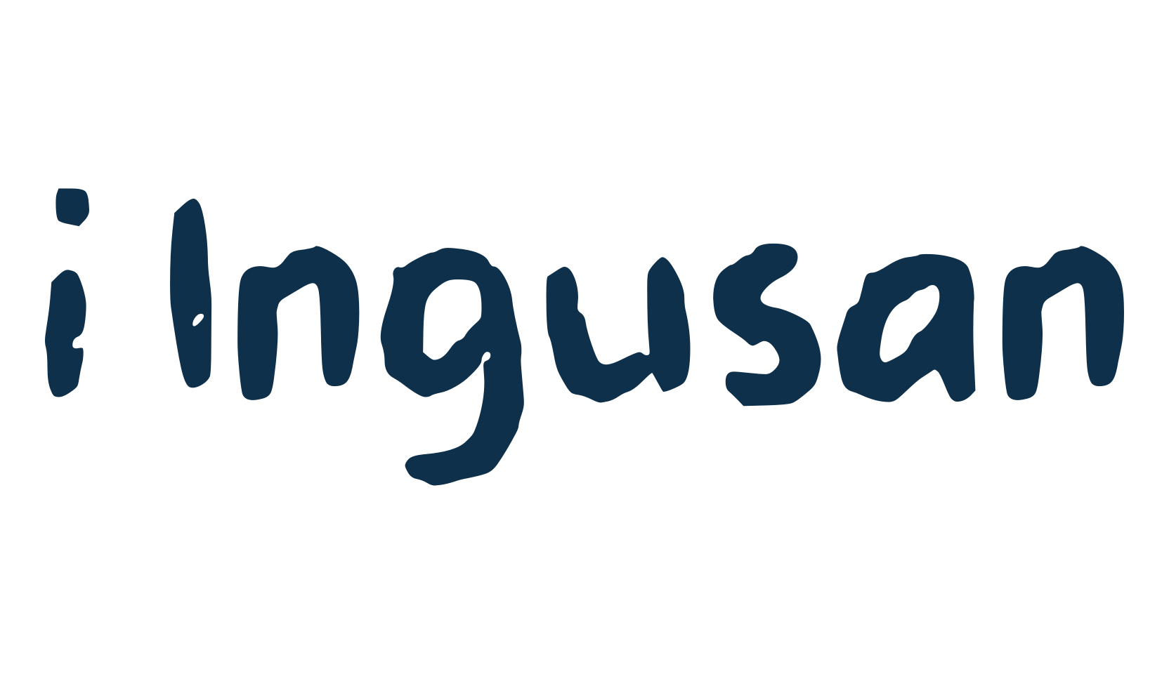 i Ingusan, brush font preview