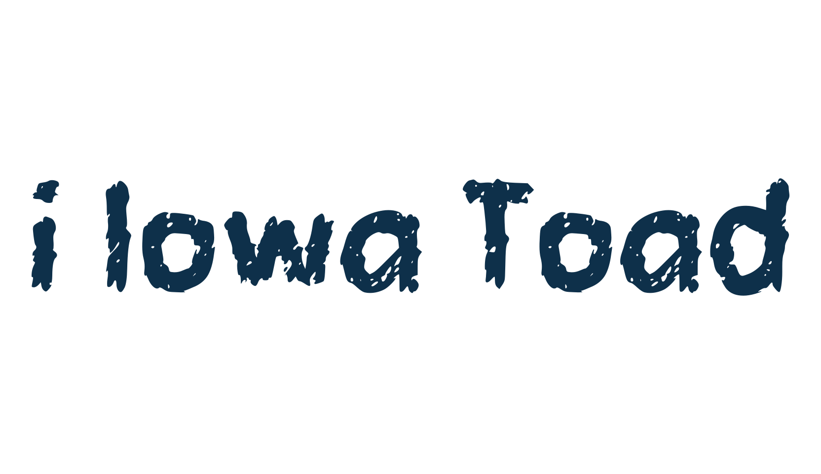 i Iowa Toad, trash font preview