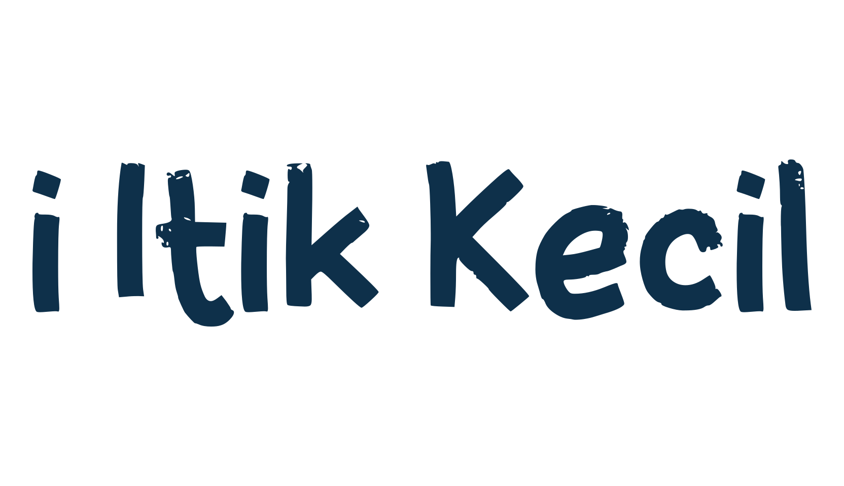 i Itik Kecil, fancy cartoon decorative font preview
