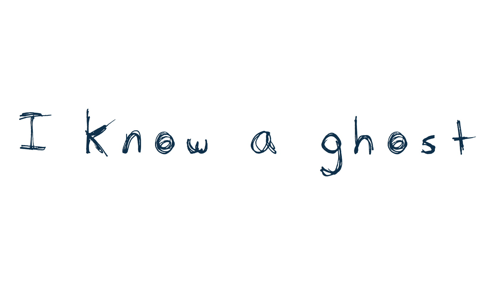 I know a ghost, script trash fancy decorative calligraphy font preview