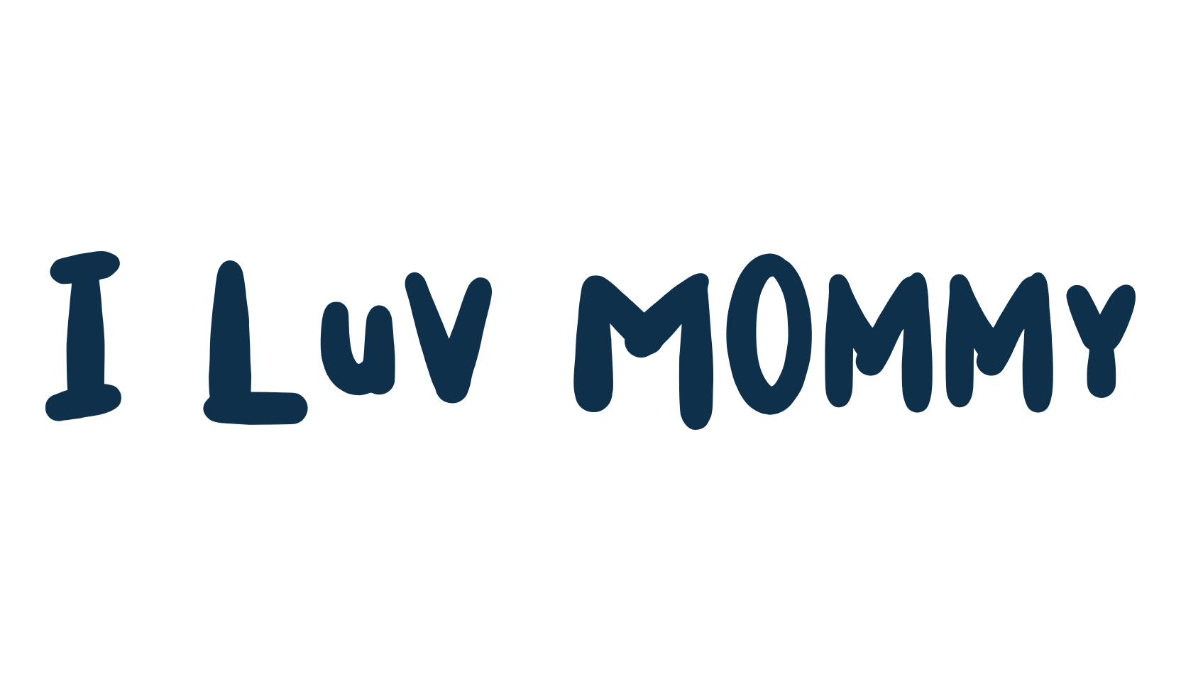 I Luv Mommy, script handwritten fancy decorative calligraphy font preview
