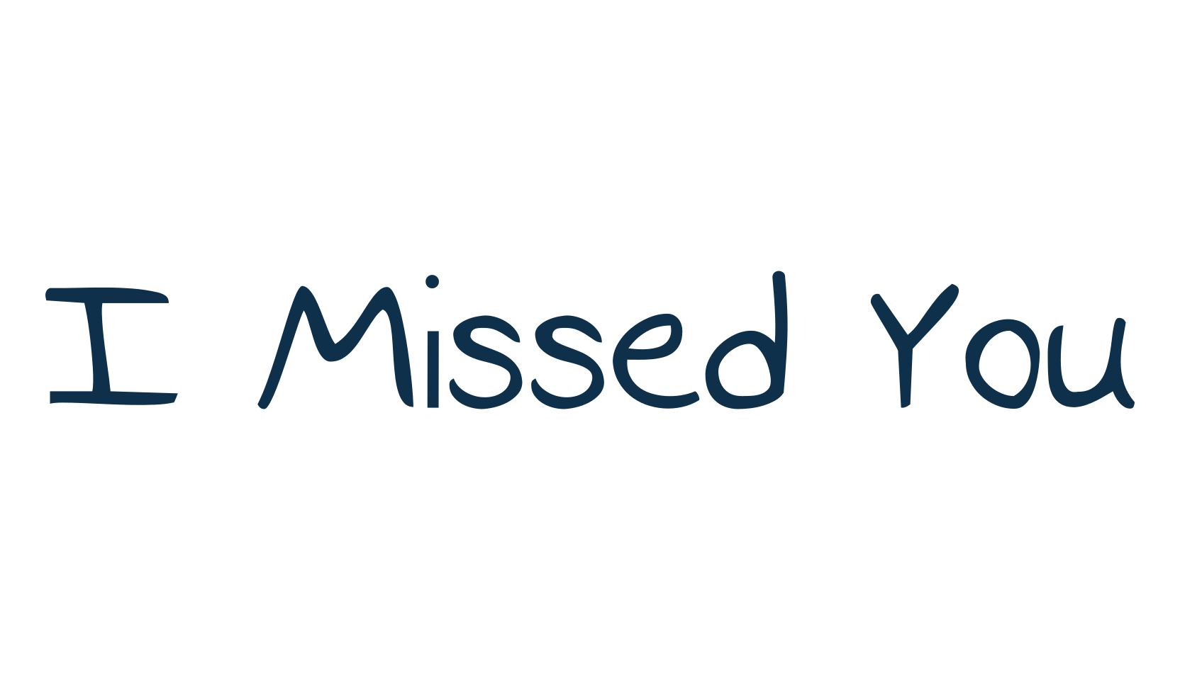 I Missed You, script handwritten fancy decorative calligraphy font preview
