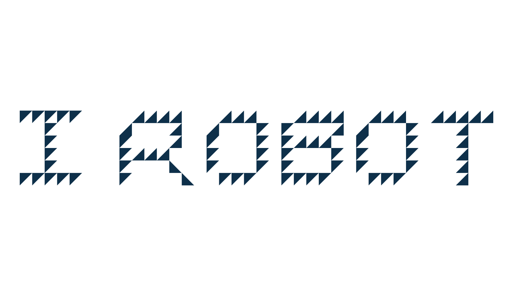 I Robot, fancy various techno sci-fi font preview