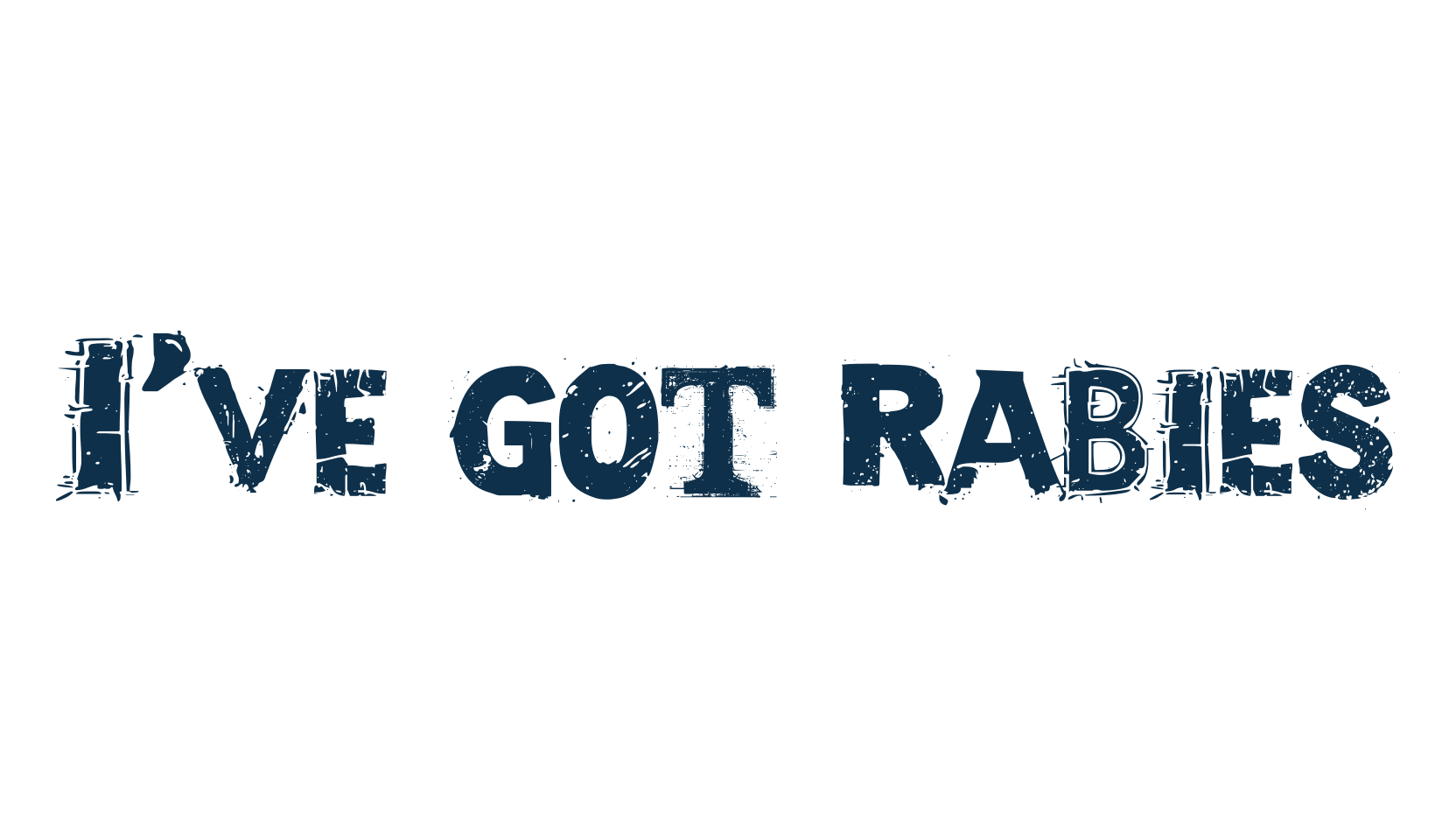 I've got rabies, fancy destroy decorative font preview