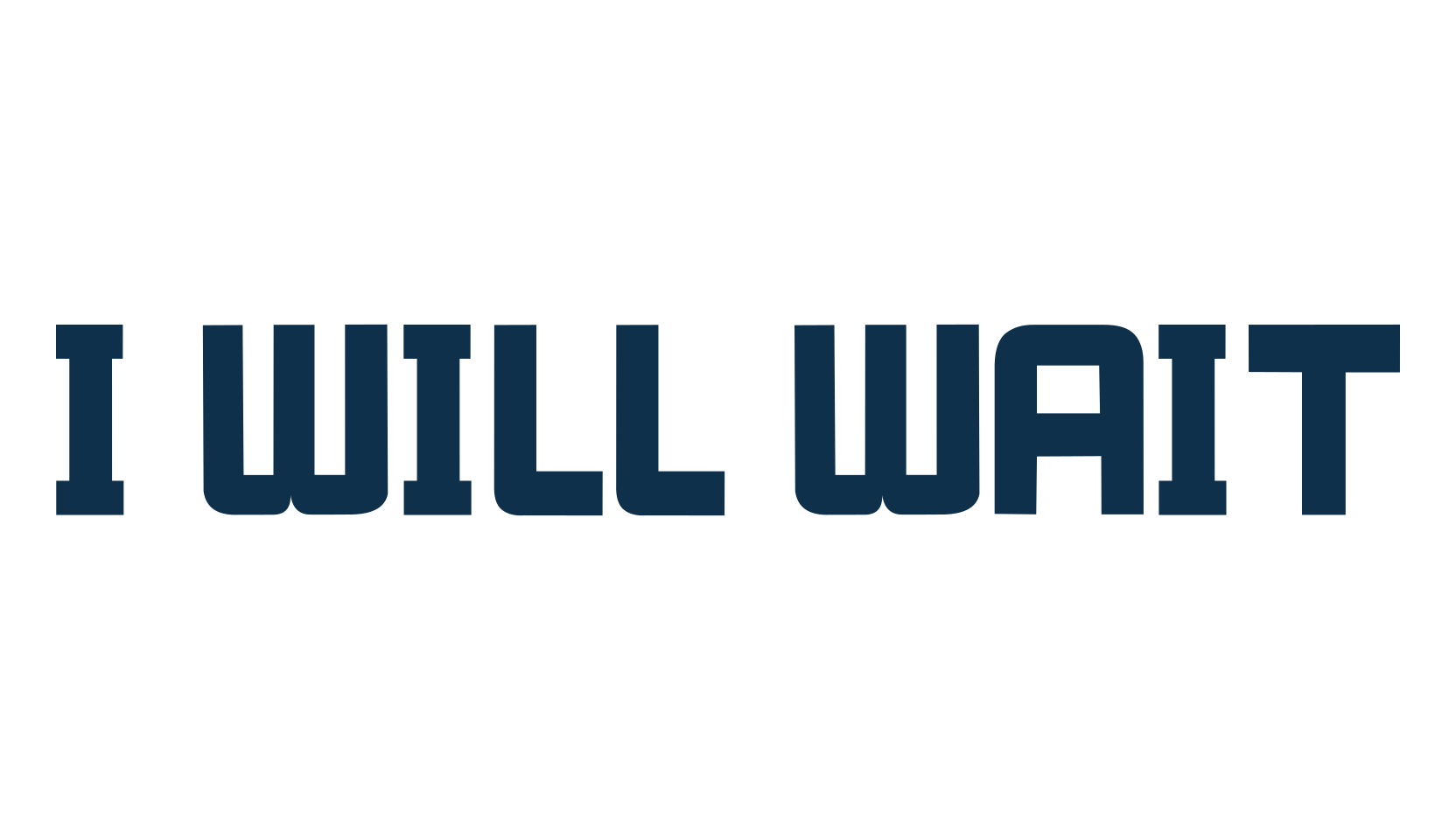 I Will Wait, fancy various techno sci-fi font preview
