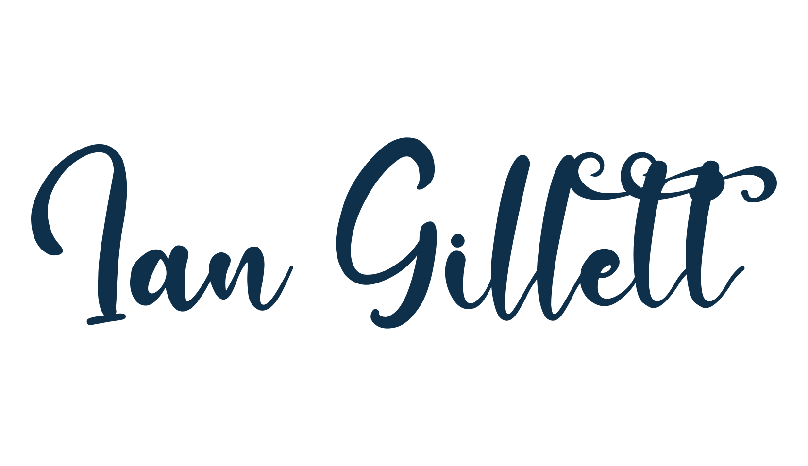 Ian Gillett, various font preview