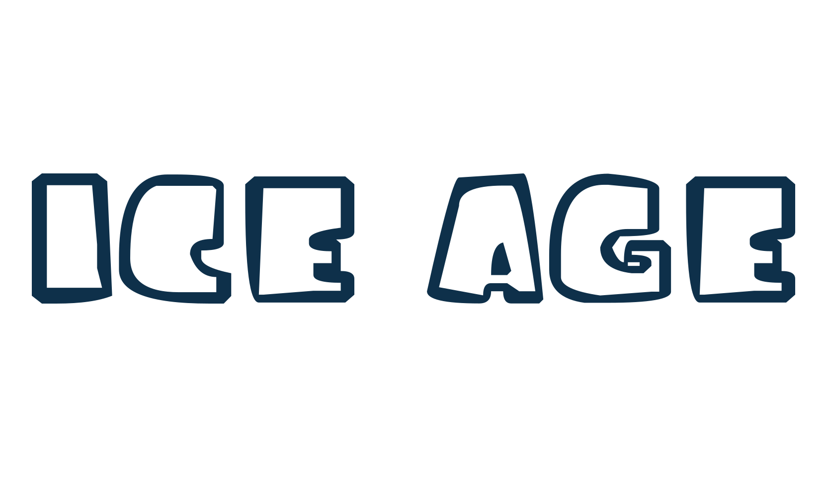Ice Age, cartoon font preview