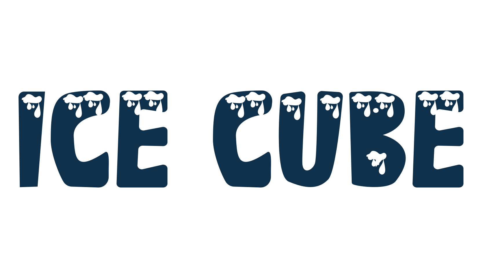 Ice Cube, fire, ice font preview
