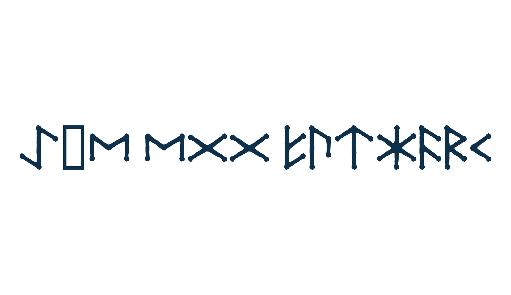 Ice Egg Futhark, fancy decorative font preview