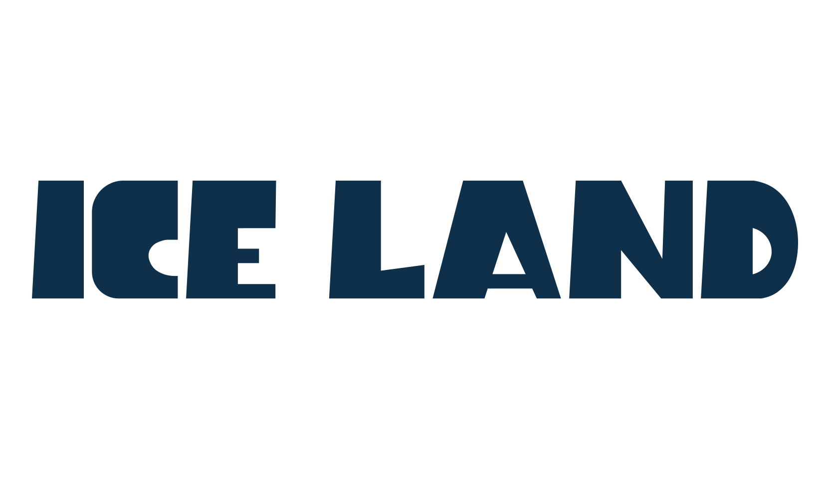 Ice Land, fancy cartoon decorative font preview