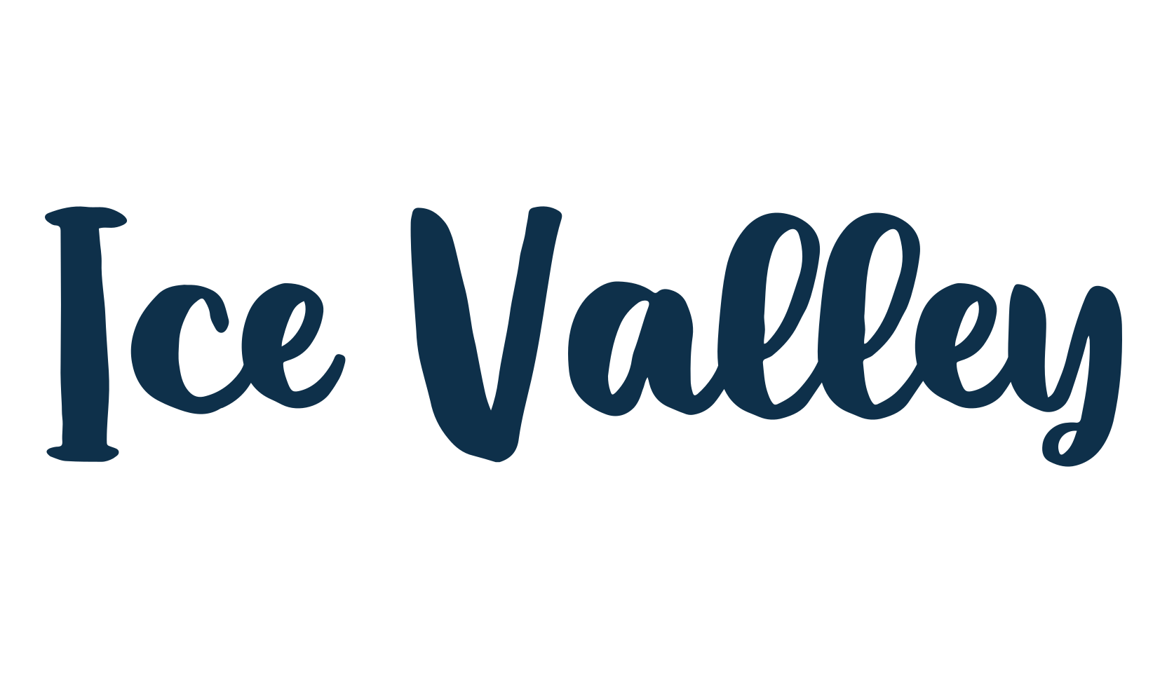 Ice Valley, script handwritten fancy decorative calligraphy font preview