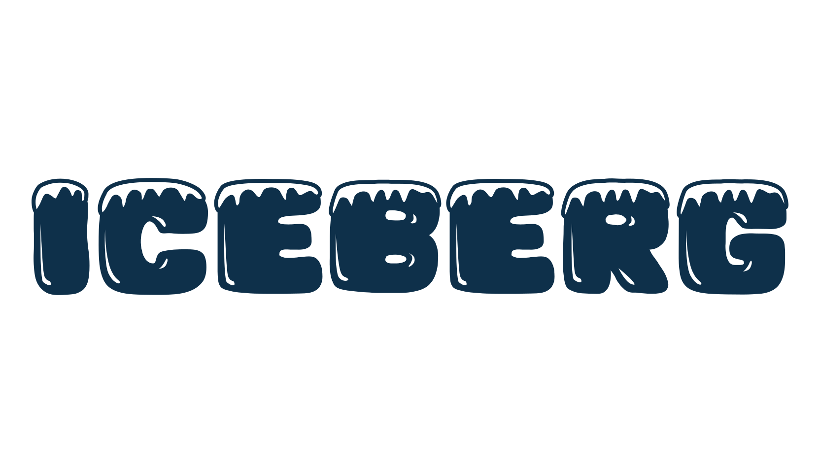 Iceberg, fire, ice font preview